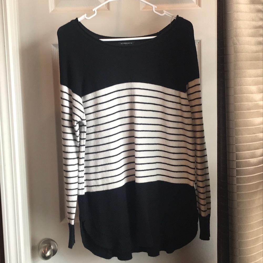 Black & White Sweater - unopened in plastic